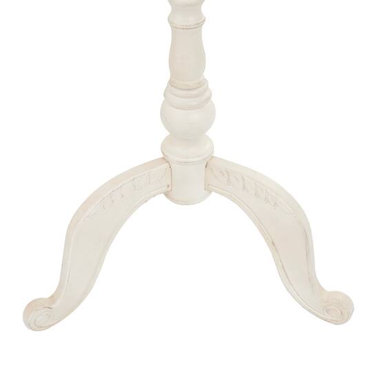 5ft. Wood Coat Rack with Scrolled Feet & Leaf Carvings